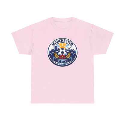 Manchester City Unofficial Soccer Logo T-Shirt — Football Fan Tee