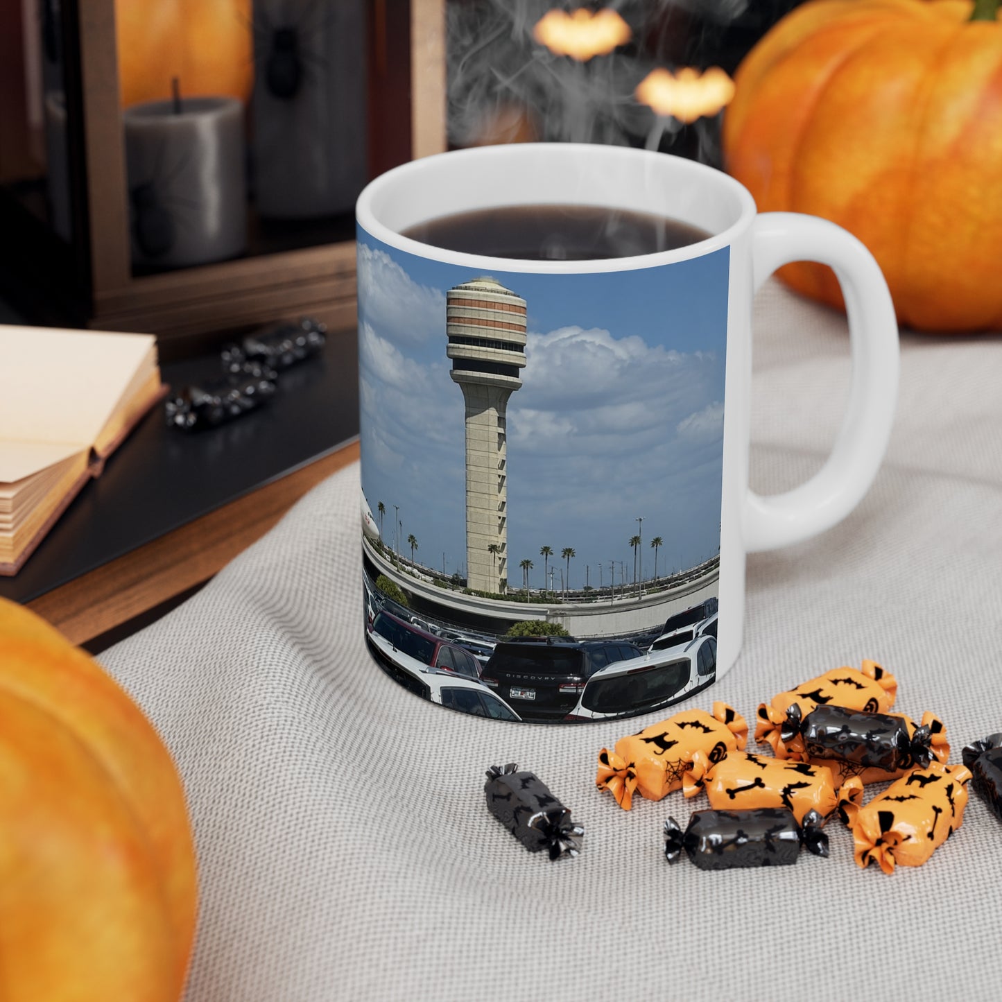 Virgin Atlantic at Orlando International Airport Photo Mug — Virgin Atlantic Jet Ceramic Coffee Cup (11oz/15oz)