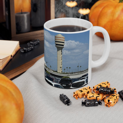 Virgin Atlantic at Orlando International Airport Photo Mug — Virgin Atlantic Jet Ceramic Coffee Cup (11oz/15oz)