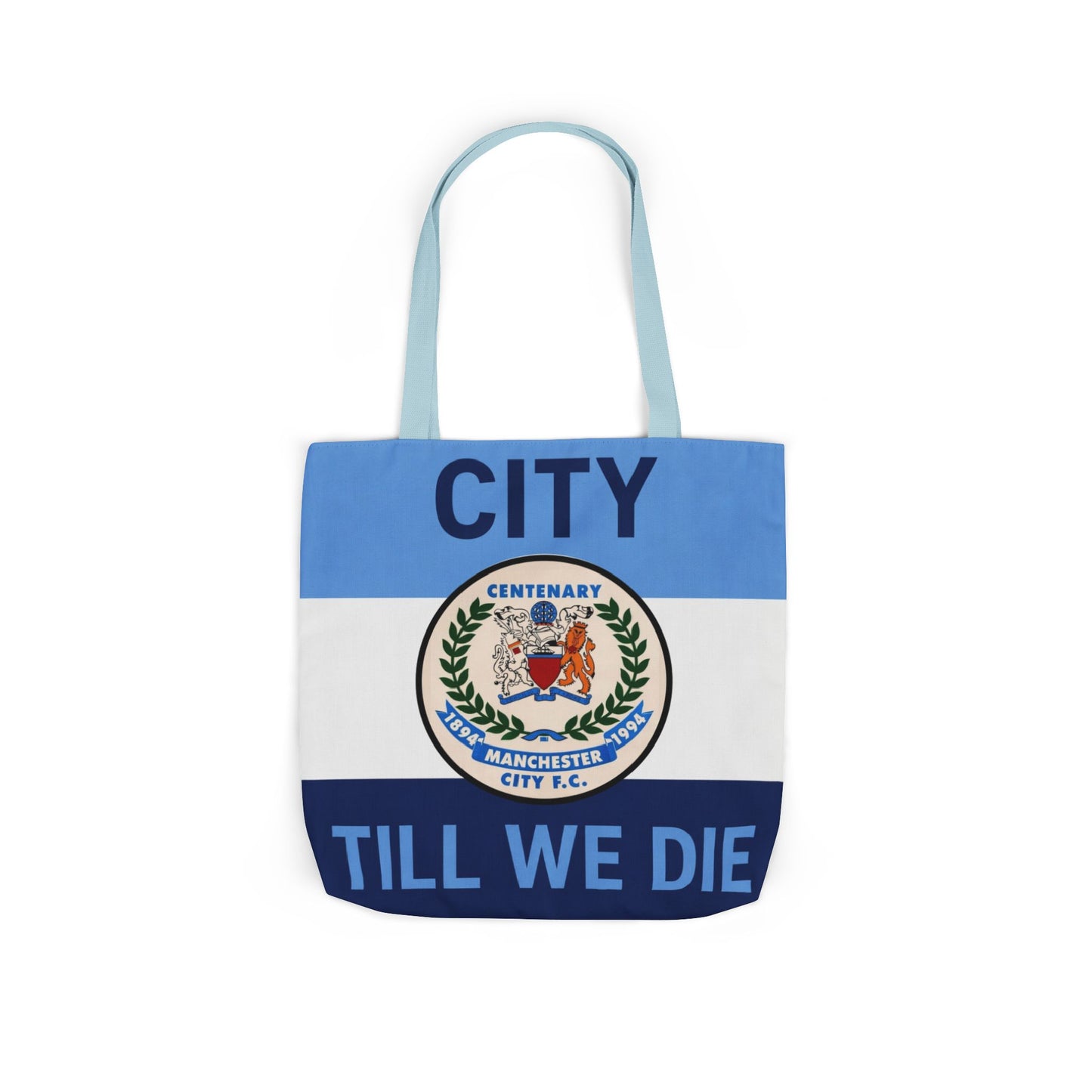 City Till We Die Canvas Tote Bag — Football Fan Flag Tote