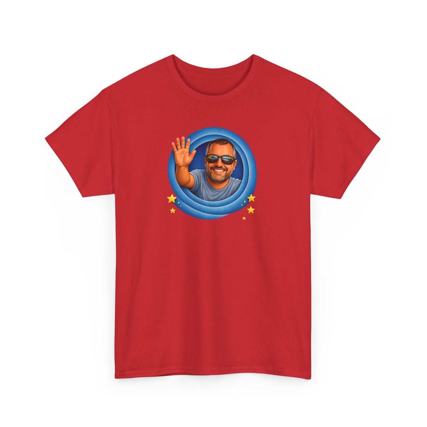 T-Shirt — "That's All, Folks!" Waving Portrait Graphic Tee