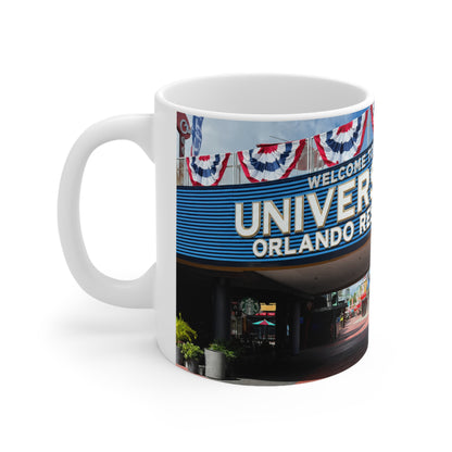 Universal Orlando Resort Photo Mug — Retro Theme Park Coffee Cup (11oz, 15oz)