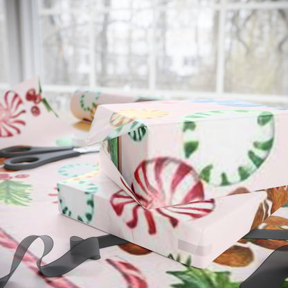 Gingerbread and Candy Canes Wrapping Papers