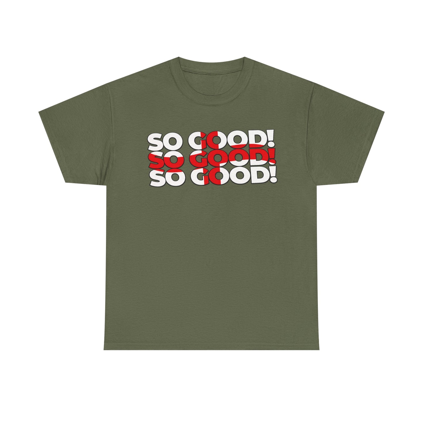 So Good! Retro Text Tee — Graphic White T-Shirt