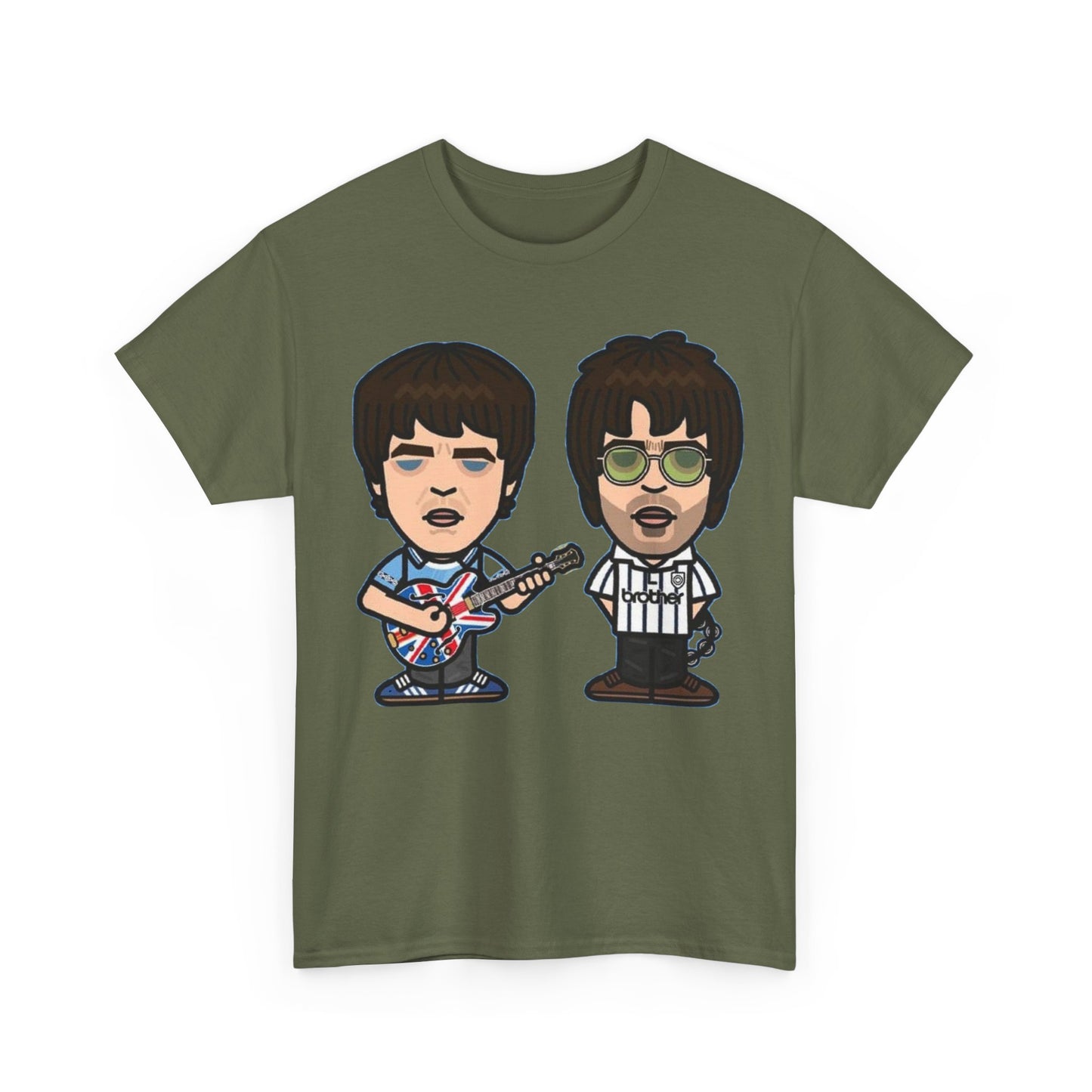 Oasis Noel & Liam Cartoon Rock Duo T-Shirt