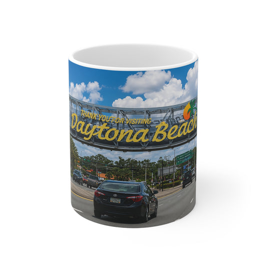 Daytona Beach Scenic Photo Mug — Ceramic Coffee Cup (11oz & 15oz)