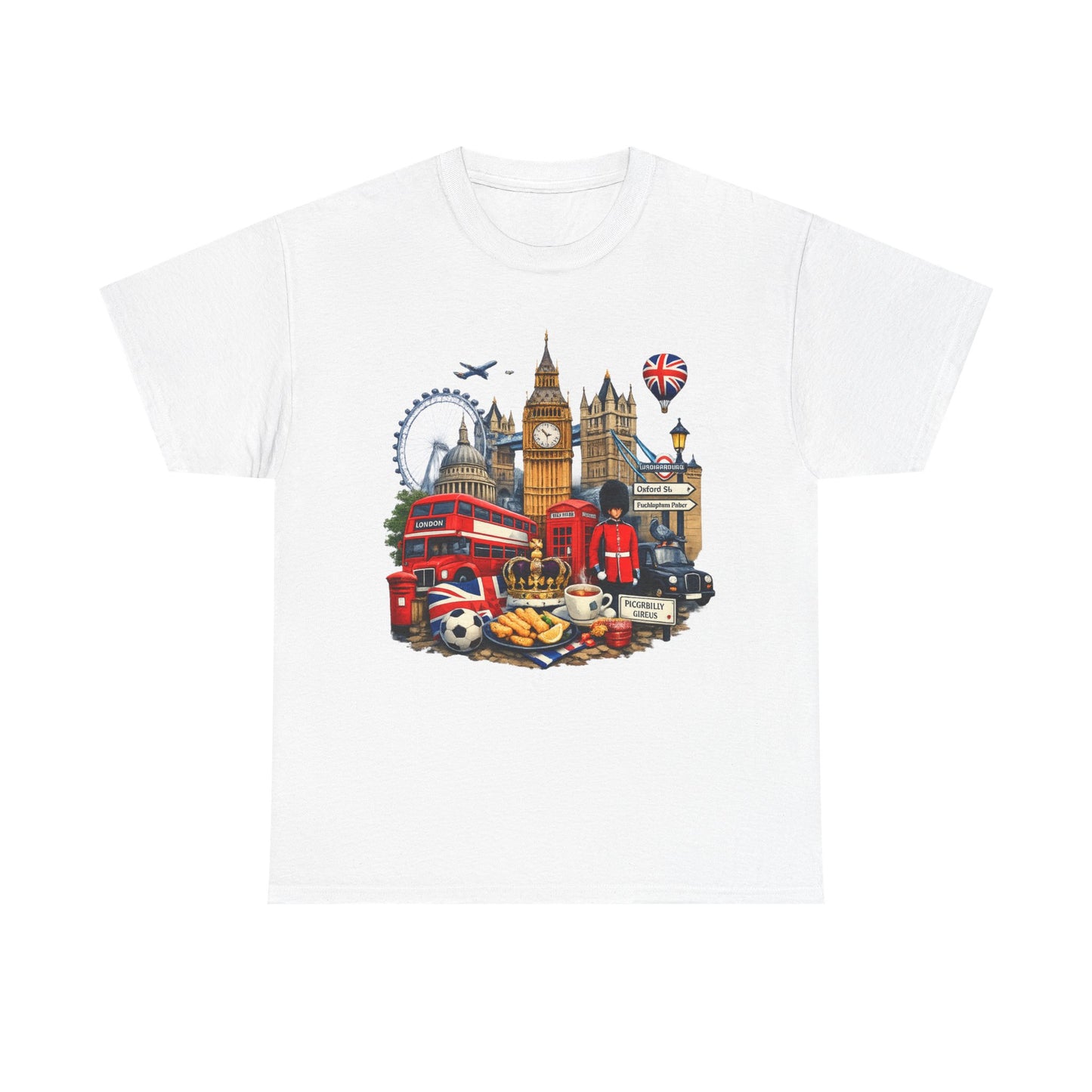 London Landmarks T‑Shirt — British Icons Collage Tee