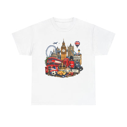 London Landmarks T‑Shirt — British Icons Collage Tee