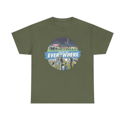 Manchester City T-Shirt — Follow Me Everywhere Soccer Fan Design