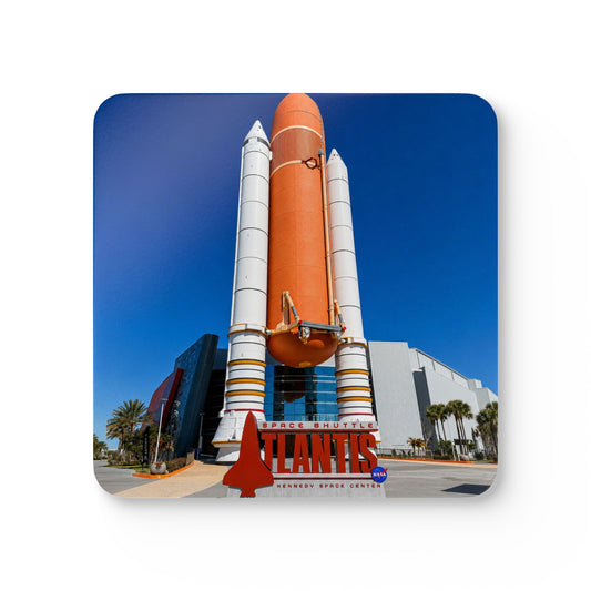 Space Shuttle Atlantis Cork Coaster Set — Kennedy Space Center Souvenir