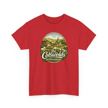 Cotswolds Vintage Landscape T‑Shirt — The Cotswolds Countryside Tee