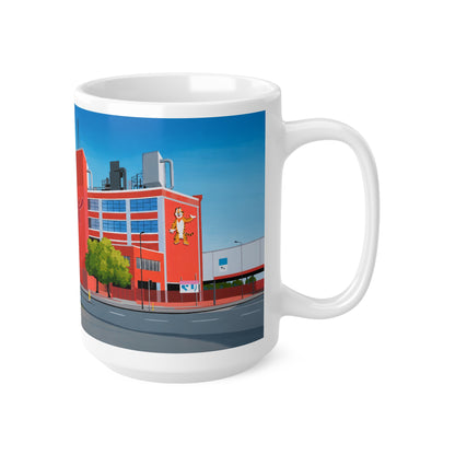 Kellogg's Manchester Ceramic Coffee Mug — City Arena Illustration, 11oz & 15oz