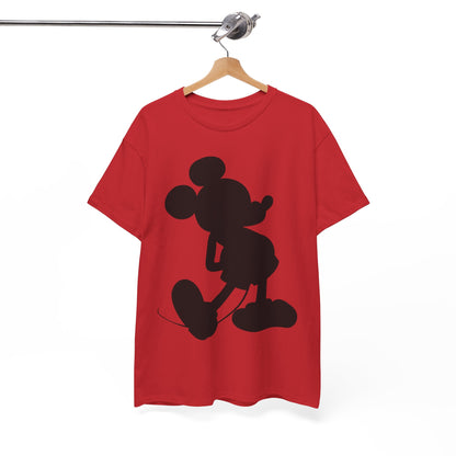 Mickey Mouse Silhouette Graphic Tee — Retro Cartoon Shadow T-Shirt