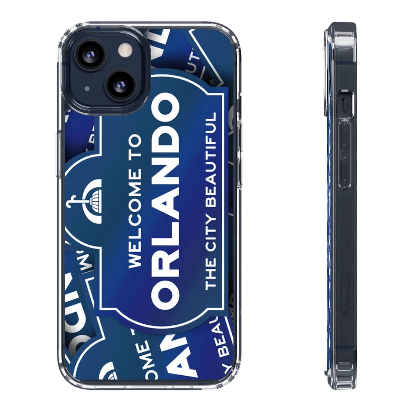 Orlando Clear Phone Case — "Welcome to Orlando" City Sign Design