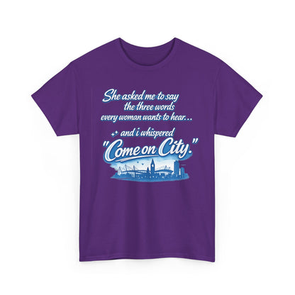 Come on City Skyline Tee — Retro Script Urban Pride T‑Shirt