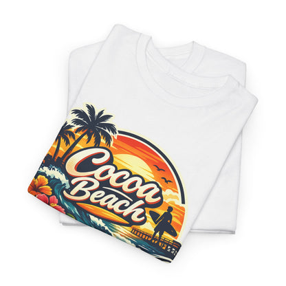 Cocoa Beach Vintage Sunset T-Shirt