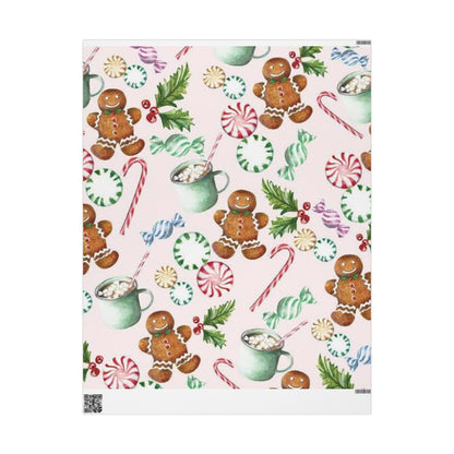 Gingerbread and Candy Canes Wrapping Papers