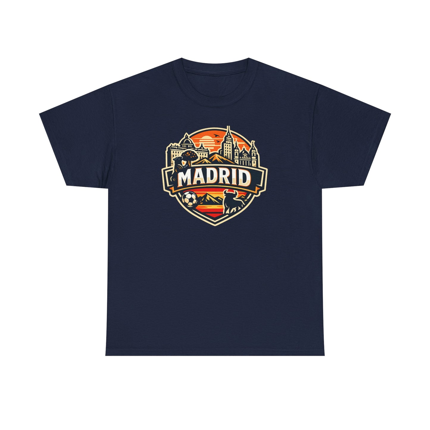 Madrid Skyline Soccer Crest T-Shirt