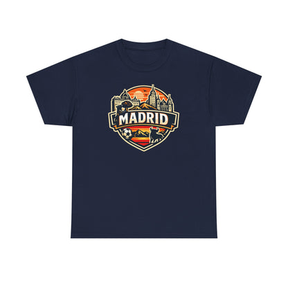 Madrid Skyline Soccer Crest T-Shirt