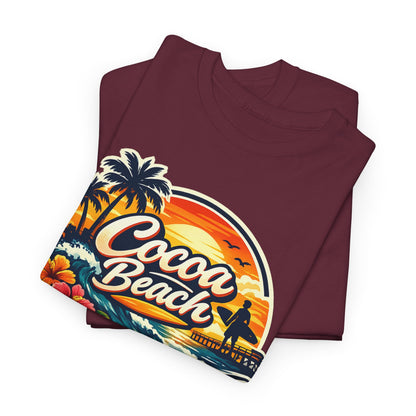 Cocoa Beach Vintage Sunset T-Shirt