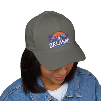 Orlando Florida Embroidered Baseball Cap — Sunset Skyline Hat