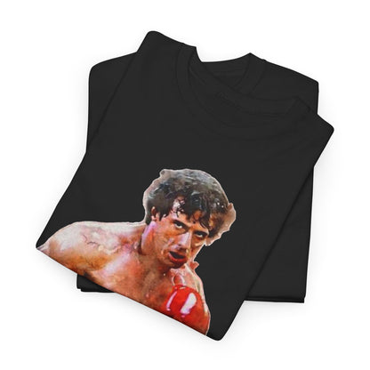 Boxing Rocky Balboa Graphic Tee – Retro Fighter Movie Shirt