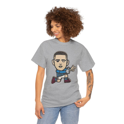Phil Foden Cartoon Dance Pose Tee - Funky Character Graphic T-Shirt