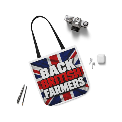 Back British Farmers Canvas Tote Bag — Union Jack Farming Support Tote