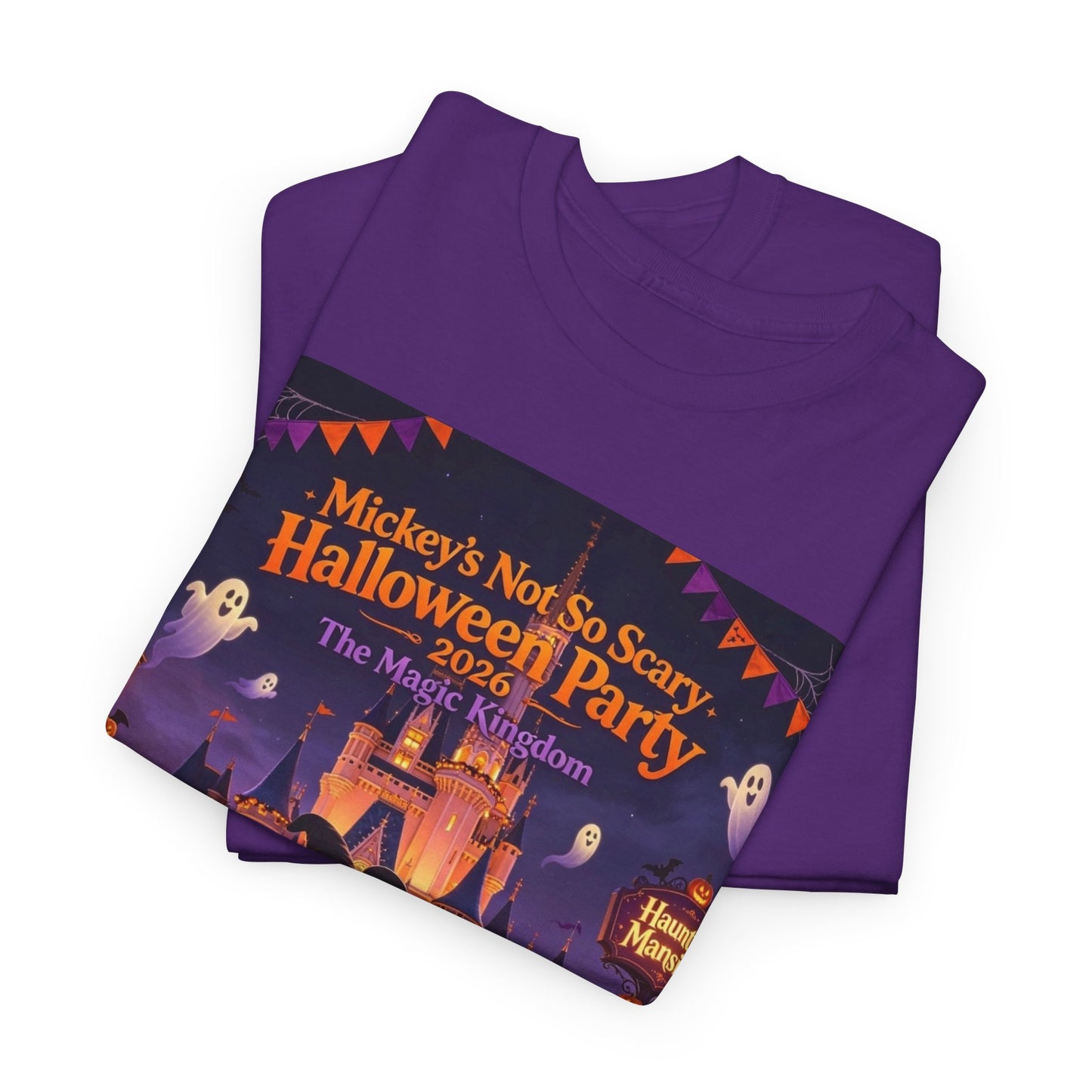 Halloween Mickey T-Shirt — "Not So Scary Halloween Party" Castle Graphic Tee