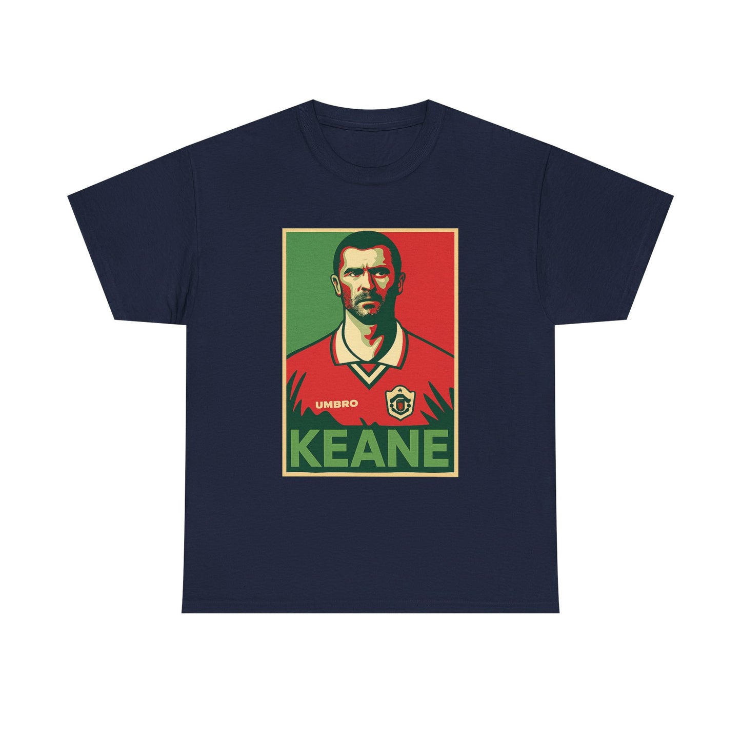 Keane Football Poster Tee — Retro Soccer Jersey Graphic T-Shirt
