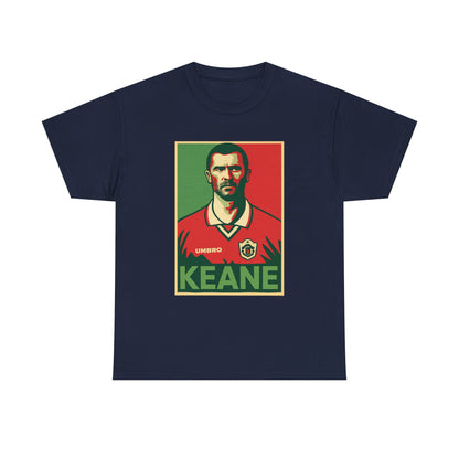 Keane Football Poster Tee — Retro Soccer Jersey Graphic T-Shirt