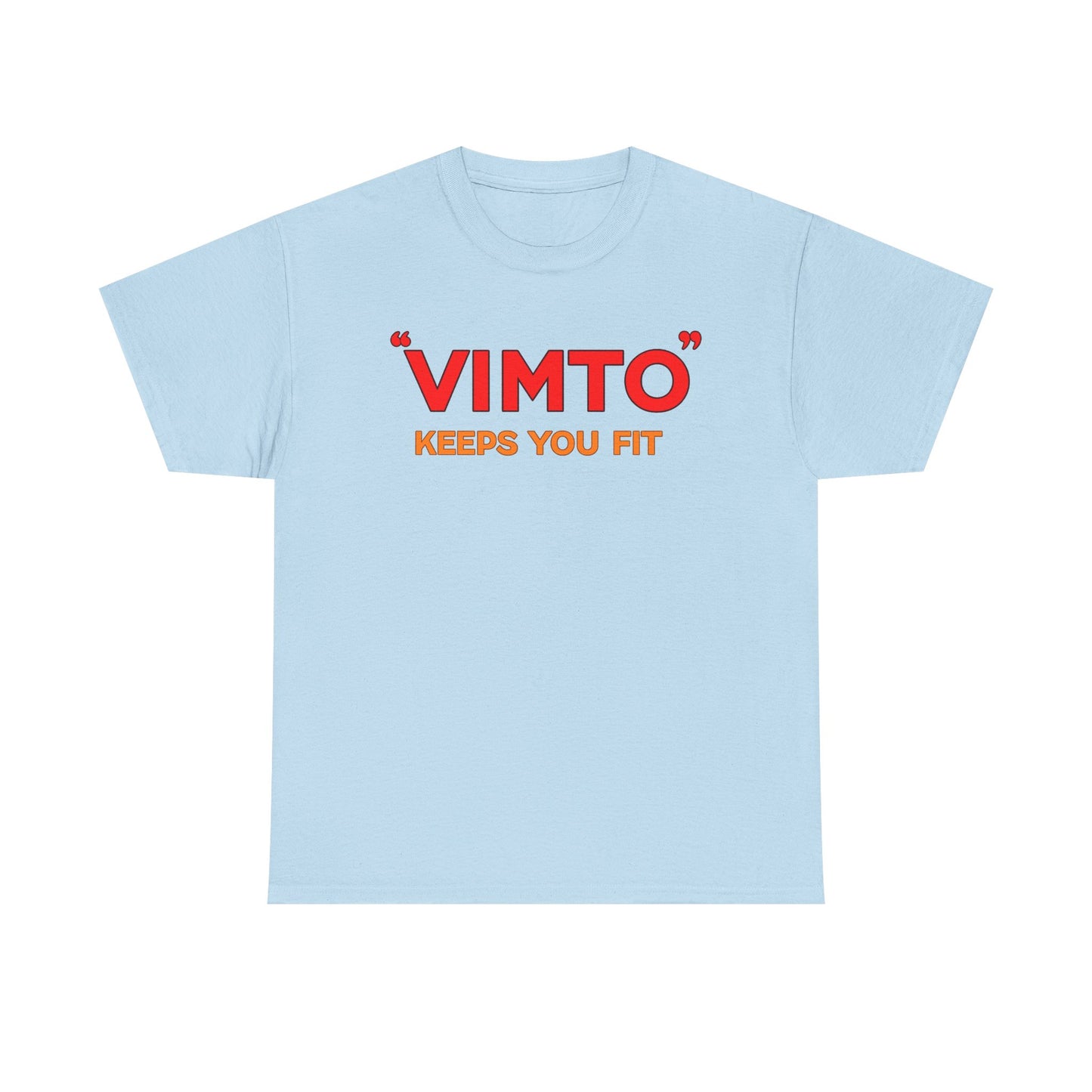 VIMTO "Keeps You Fit" Graphic Tee — Retro Beverage Logo T-Shirt