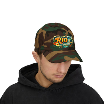 Rio de Janeiro Vintage Surf Dad Cap — Tropical Beach Hat