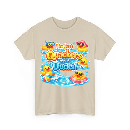 I'm Just Quackers About Ducks! Cute Rubber Duck Pool Tee