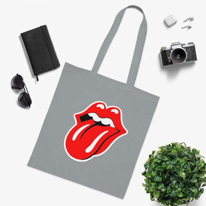 Rock Red Tongue Graphic Tote Bag