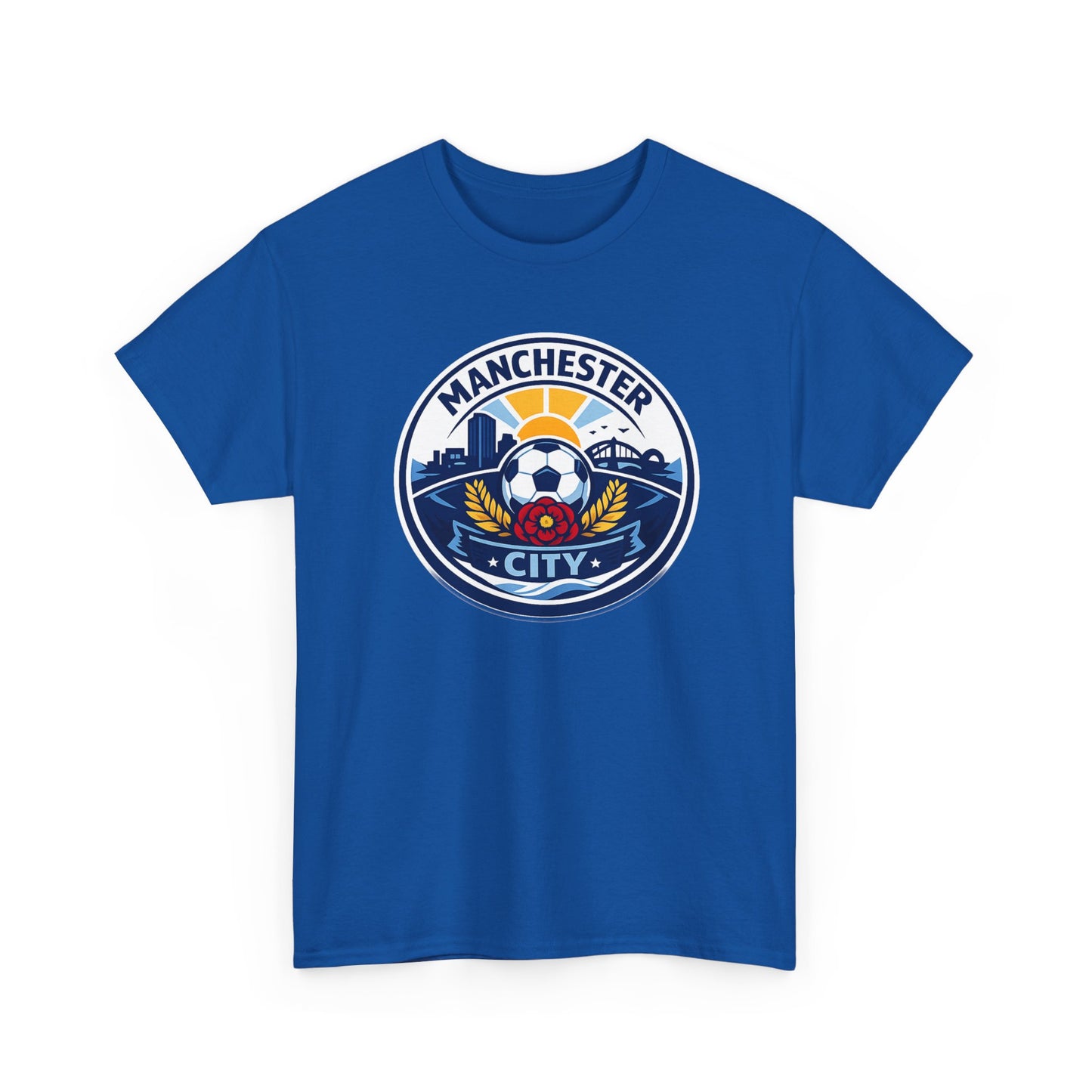 Manchester City Unofficial Soccer Logo T-Shirt — Football Fan Tee