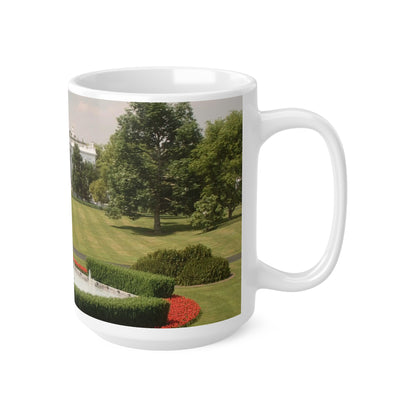 White House Scenic Photo Mug — Presidential Landmark Ceramic Coffee Cup (11oz & 15oz)