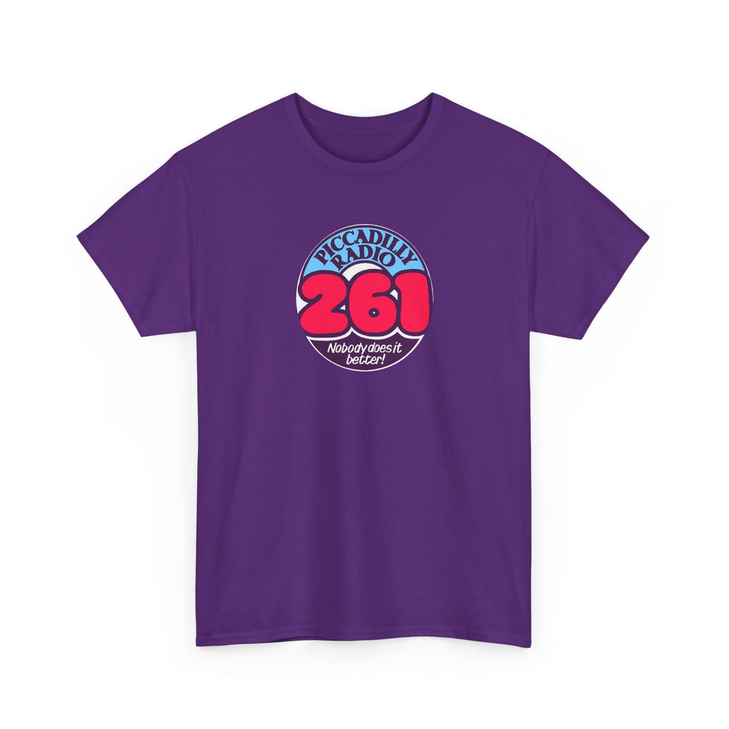 Piccadilly Radio '261' Logo T‑Shirt — Vintage Unofficial Radio Station Graphic Tee