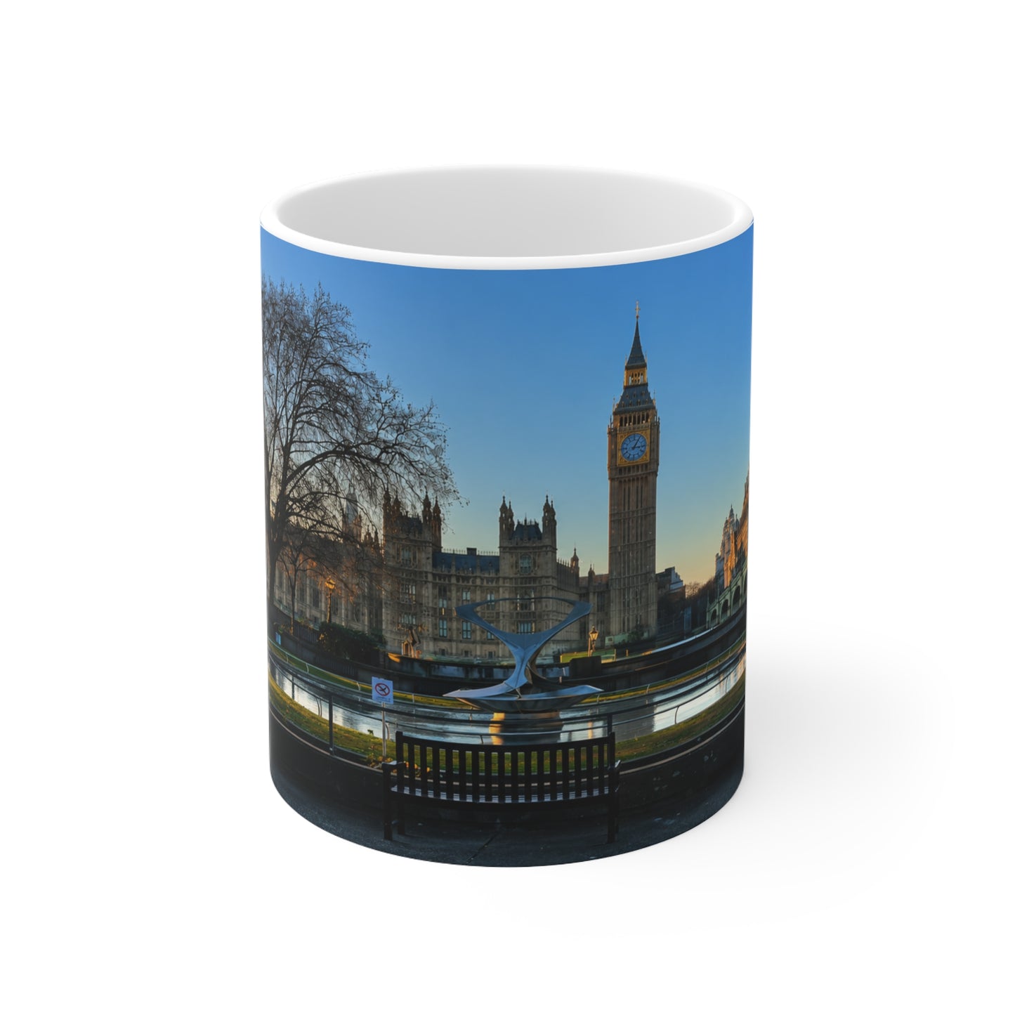 London Sunset Panorama Mug – Big Ben & Thames Ceramic Coffee Cup (11oz, 15oz)