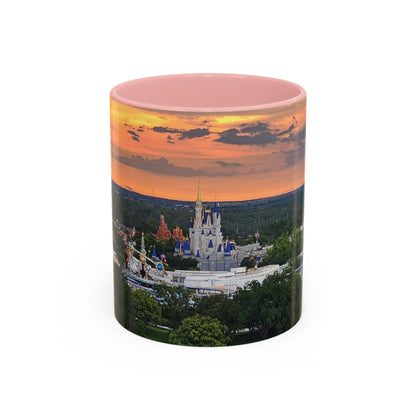 Disney Magic Kingdom Castle Sunset Coffee Mug (Accent, 11/15oz)