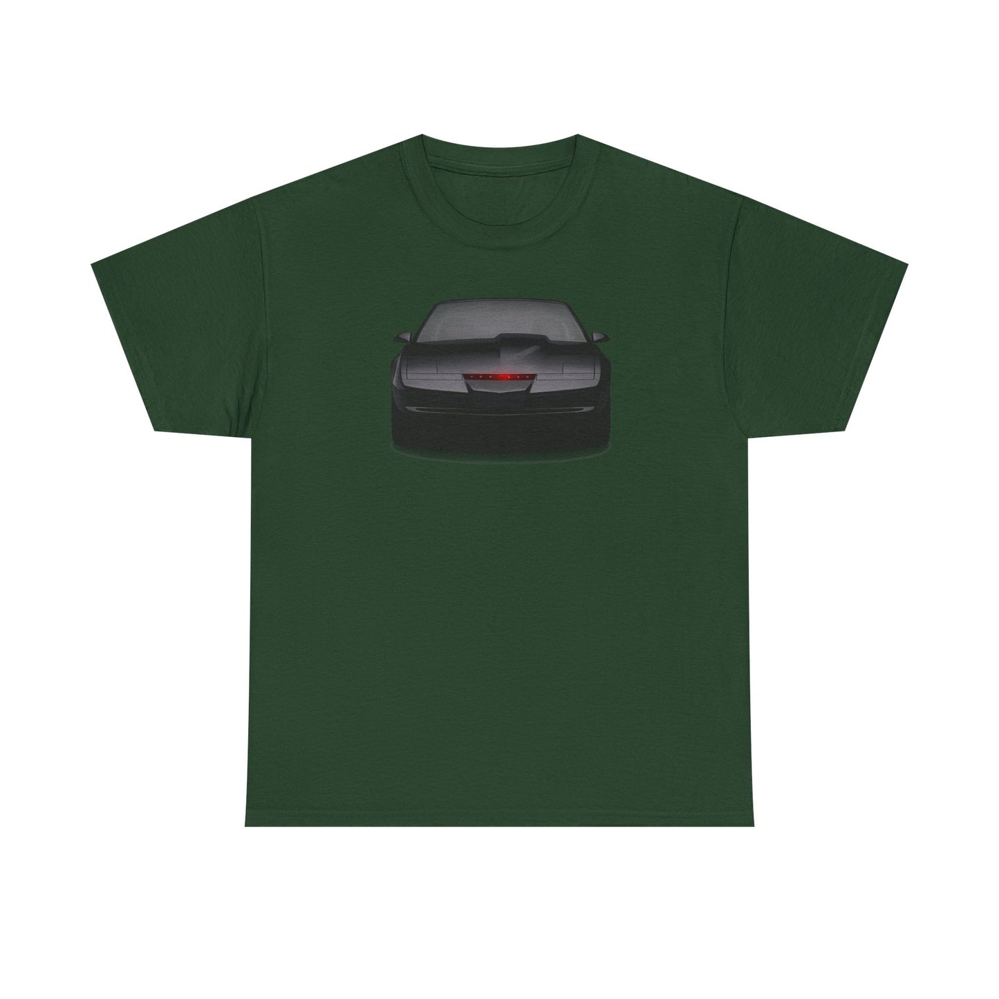 KITT-Inspired Retro Sports Car Tee — Front View Knight Rider Car Graphic Shirt