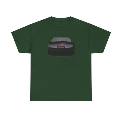 KITT-Inspired Retro Sports Car Tee — Front View Knight Rider Car Graphic Shirt