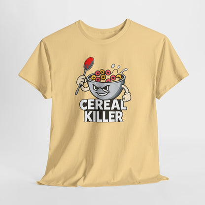 Cereal Killer Graphic Tee — Funny Breakfast Cartoon T‑Shirt