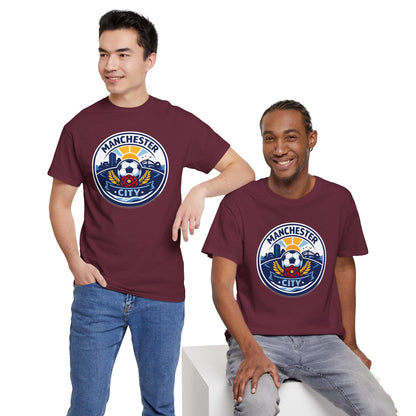 Manchester City Unofficial Soccer Logo T-Shirt — Football Fan Tee