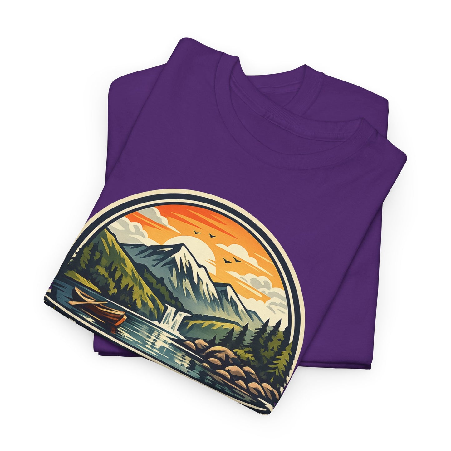 Lake District Graphic Tee — Scenic Mountain & Lake Camping Shirt