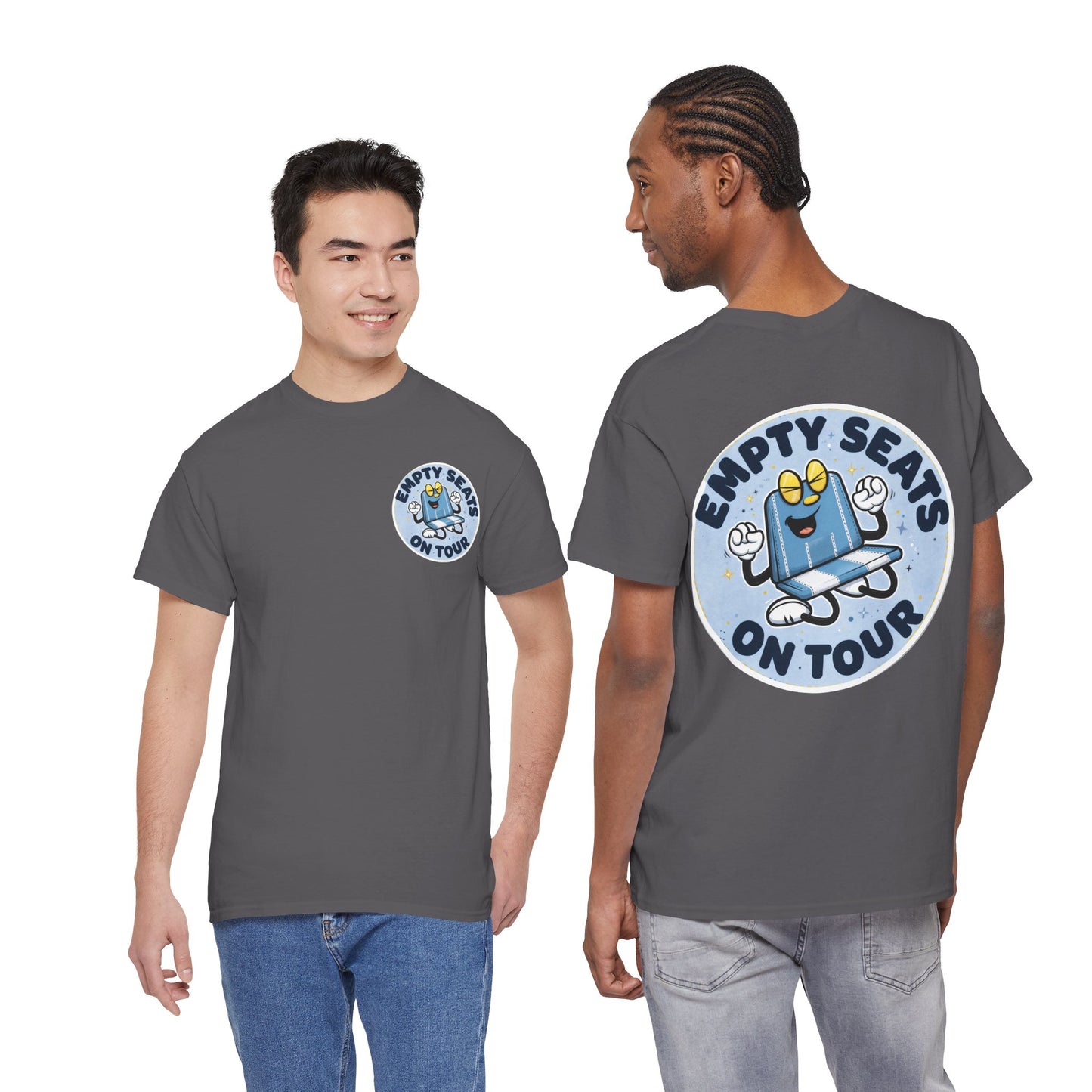Manchester City T-Shirt — 'Empty Blue Seats On Tour' Retro Skate Graphic Tee