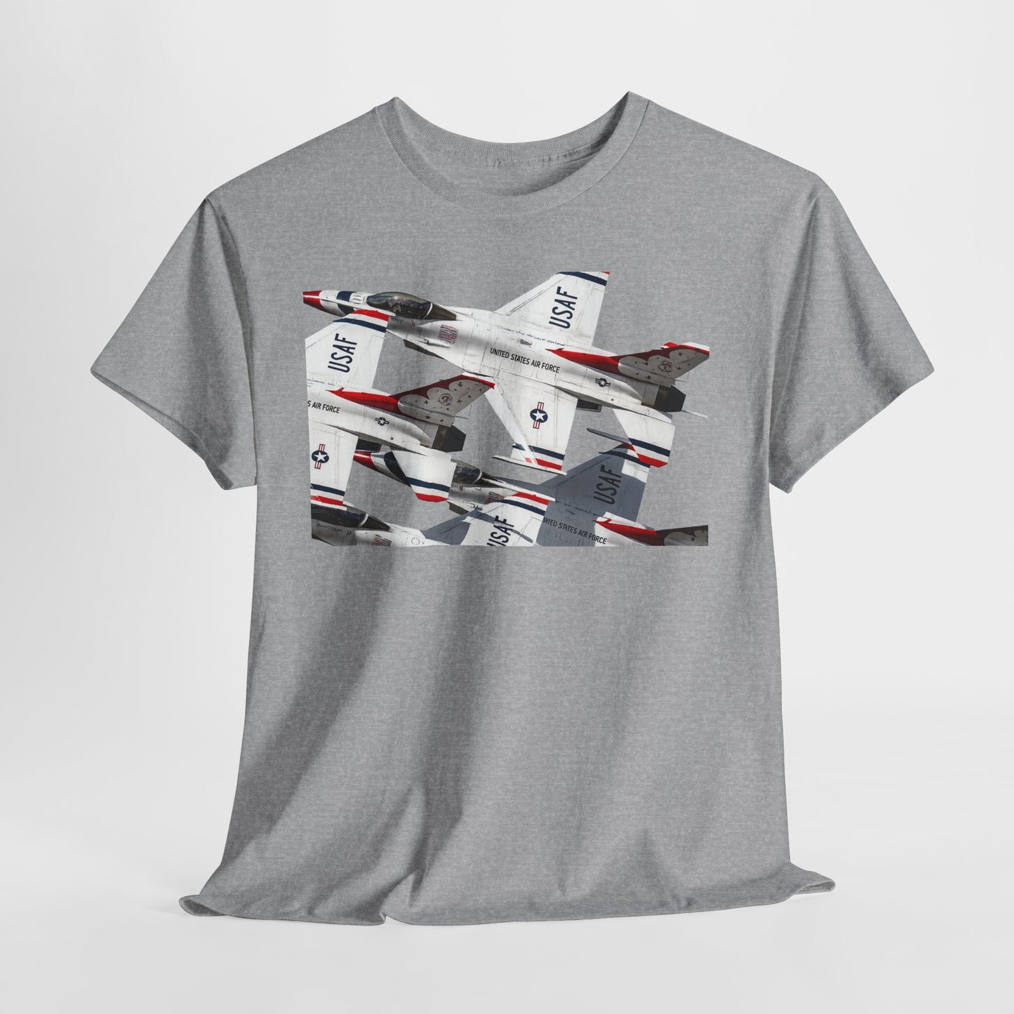 Thunderbirds Jet Formation T‑Shirt — Military Aviation Fighter Jets Tee