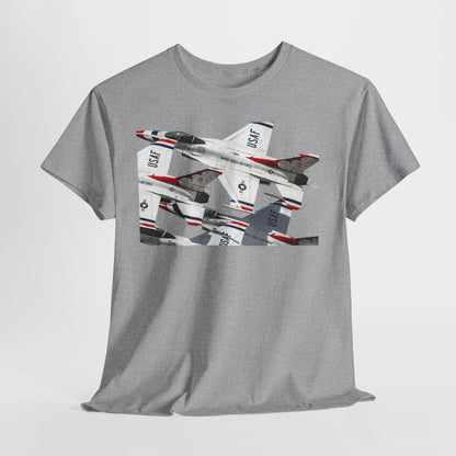 Thunderbirds Jet Formation T‑Shirt — Military Aviation Fighter Jets Tee