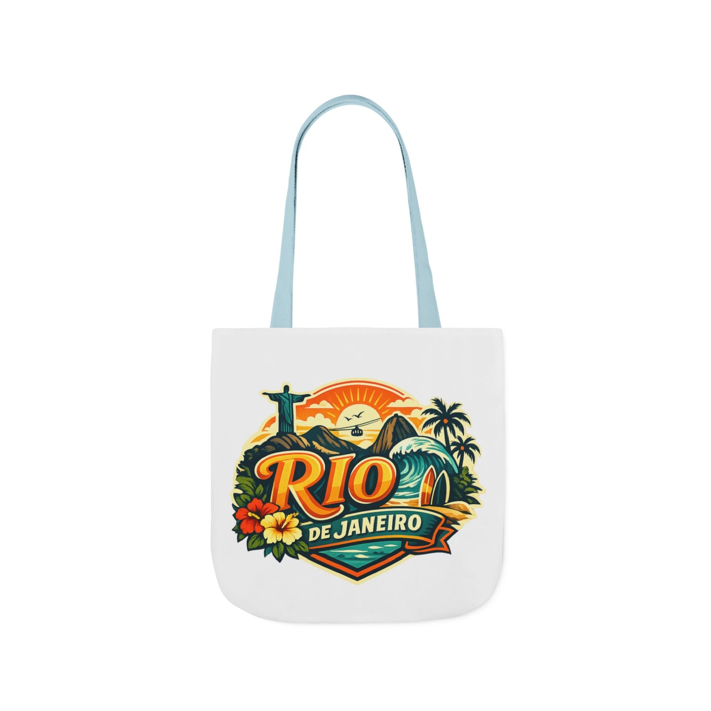 Rio de Janeiro Travel Tote — Retro Beach Canvas Bag