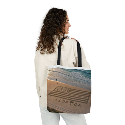 Florida Canvas Tote Bag, 5-Color Straps